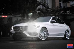 2016 Mercedes-Benz C250 AMG Line on Vossen Wheels (VWS-2)